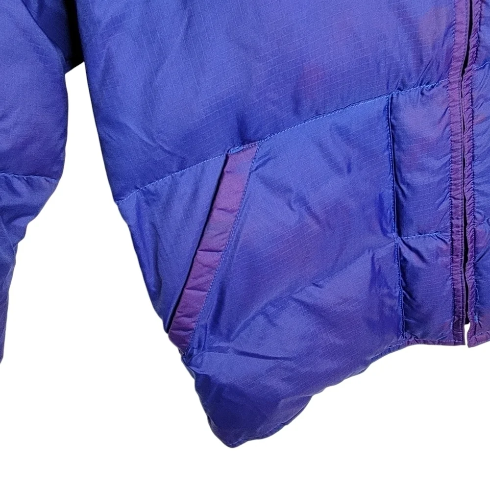 Vintage 70s Sunshine Down Insulated Down Ski Puffer Jacket in Violet Green